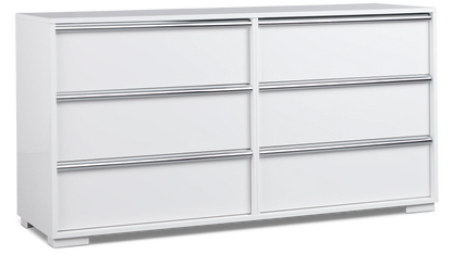 White Dresser 6 Drawers