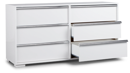 White Dresser 6 Drawers